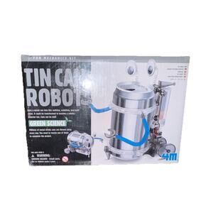 4M Tin Can Robot Fun Mechanics Kit Toysmith Green Science Educational Fast Ship